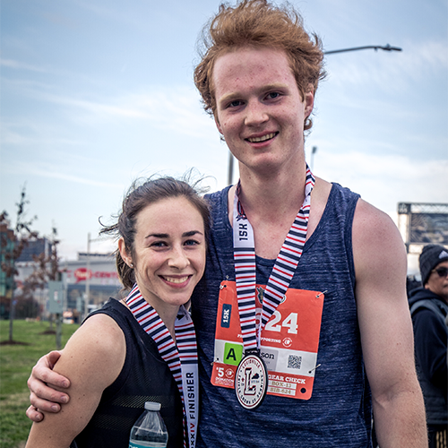 cute couple post race cute couple post race